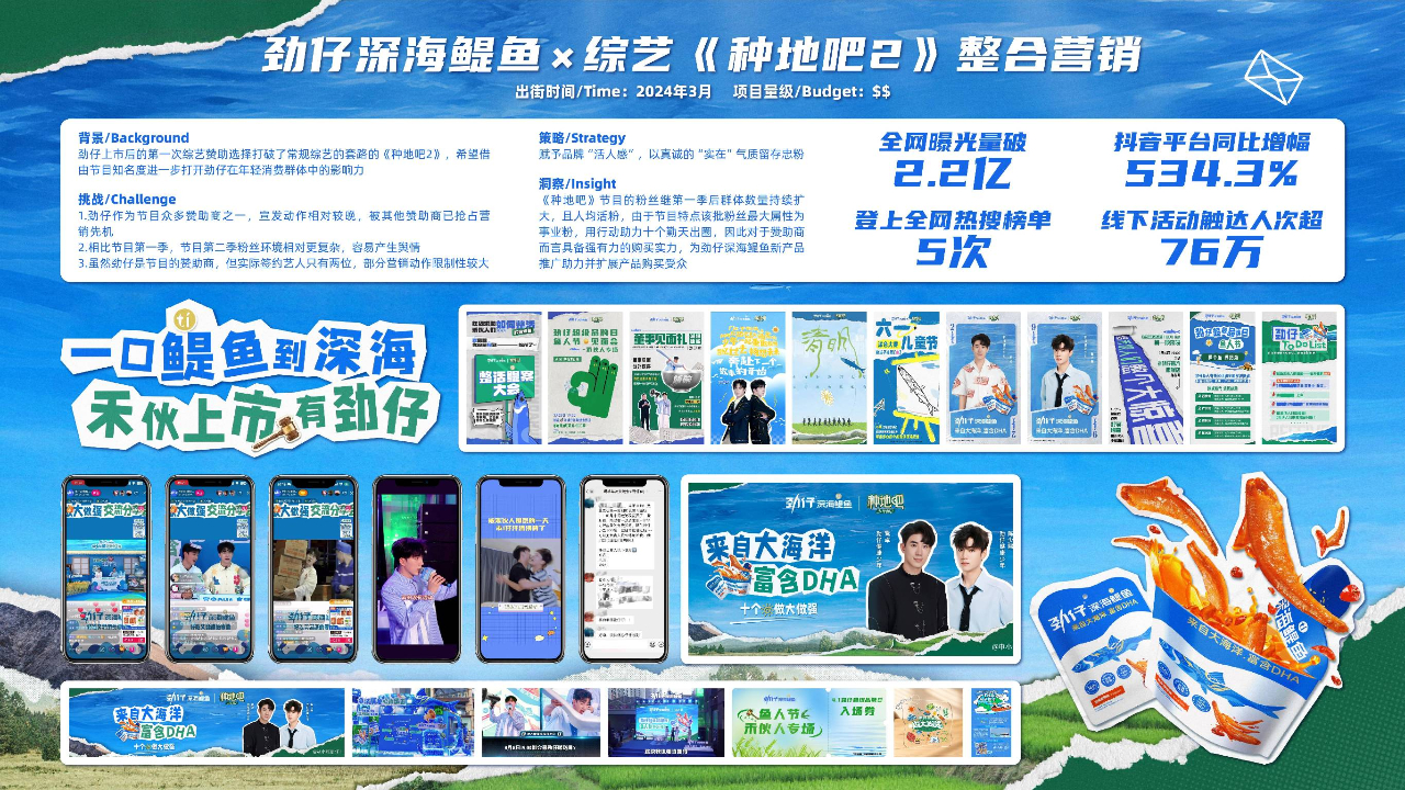 劲仔深海鳀鱼&种地吧年度综艺整合营销