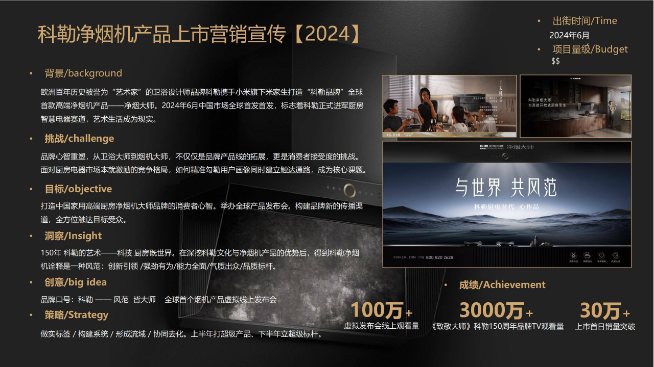 2024年科勒净烟机全案推广