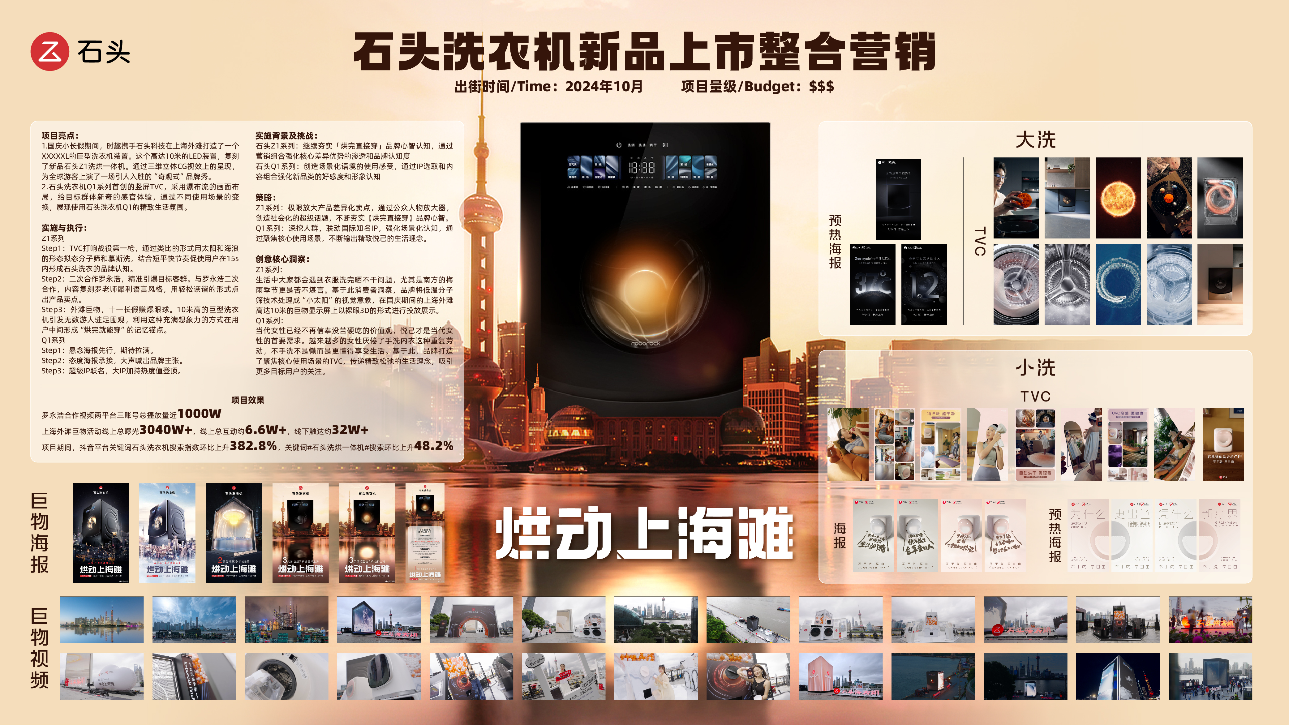 石头洗衣机新品上市整合营销